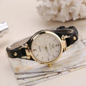 Simple Women Watch Luxury Design Leather Watch Ladies Quartz Wristwatch Solid Color Fashion Women Gift Watch Relojes Para Mujer