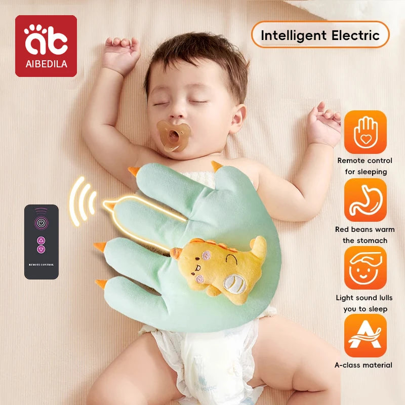 AIBEDILA Soothing Baby Sleep Aid Pillow Babies Soothing Palms Baby Sleep Aid Infant Calming Remote Control Hand Palms Toddler
