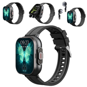 TWS 2 In 1 Smart Sports Watch Wireless Bluetooth Headset Calling Health Monitor Fitness Record Watches With Headset
