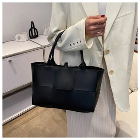 Large Weave Tote Bags For Women Large Capacity Designer Luxury 2024 New Trendy Shopping Korean Version Handbag Retro Travel