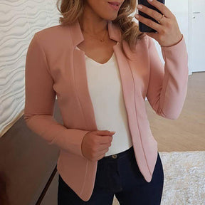 Office Lady Jacket Blazer Autumn Winter All-match Polyester Business Women Jacket Suit