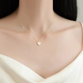 Fashionable 925 Sterling Silver Gold-plated David of Hexagram Necklace Diamond-embedded Simple All-match Design Pendant