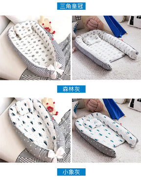 Infant Newborn Baby Lounger Portable Baby Nest Bed for Girls Boys Cotton Crib Toddler Bed Baby Nursery Carrycot Co Sleeper Bed