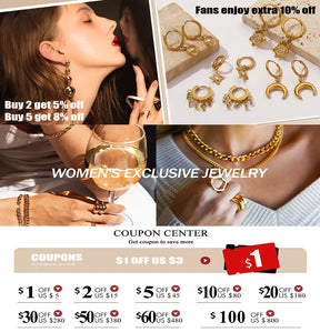 EILIECK 316L Stainless Steel Black Crystal Zircon Necklace Bracelet Earrings For Women New Trend Gift Waterproof Jewelry Set