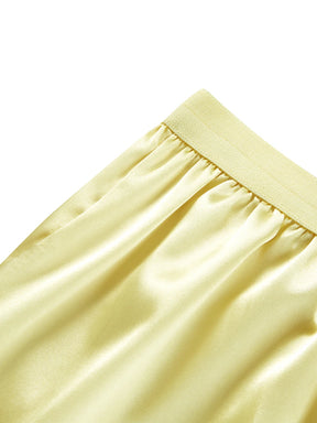 2024 New Women´s Half Slip Underskirt, Solid Color Elastic Waist Inner Lining for Midi Skirt, Long Underskirt for Ladies