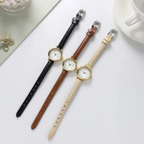 Simple Women Watch Luxury Design Leather Watch Ladies Quartz Wristwatch Solid Color Fashion Women Gift Watch Relojes Para Mujer