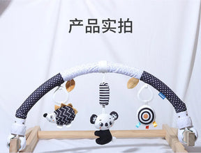 Infant Baby Stroller Arch Toy Play Bar Fun Newborns Sensory Activity Adjustable for Bouncers and Car Safe Seat Bed Hanging Toys