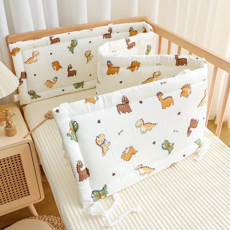 Newborn Crib By Pure Cotton Breathable Anti-collision Cushion Soft Bag, One-piece Crib Is Surrounded By Children's Splicing Bed