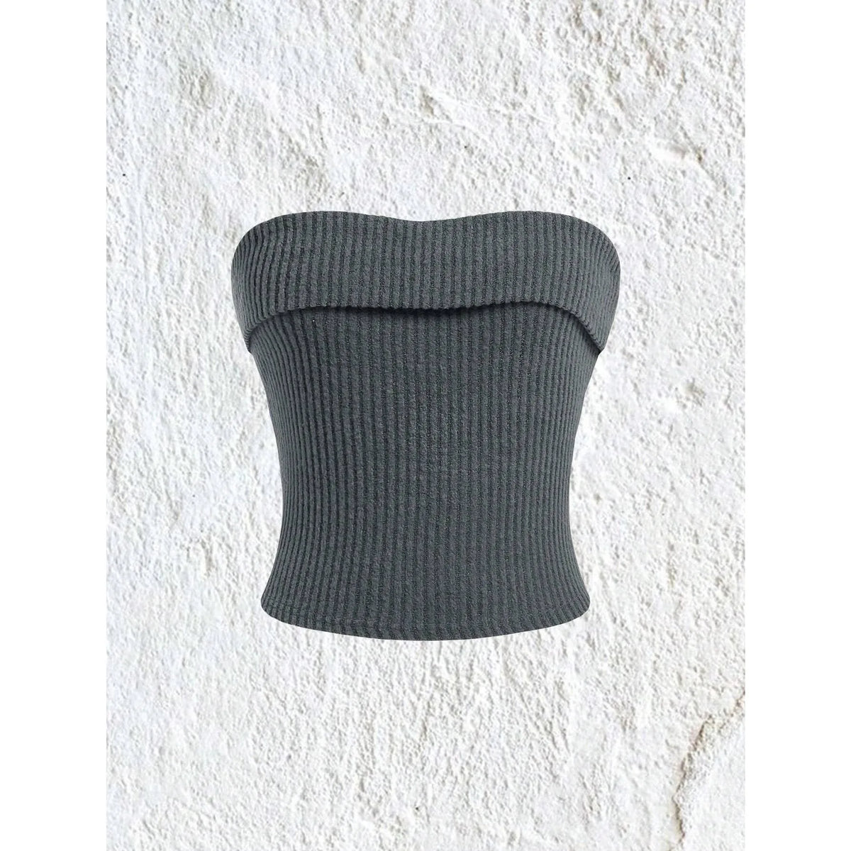 Women Rib-knit Tube Top Summer 2024 Y2K Clothes Grunge Punk Solid Strapless Sleeveless Slim Fit Crop Top Tank Tee Streetwear