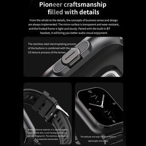 TWS 2 In 1 Smart Sports Watch Wireless Bluetooth Headset Calling Health Monitor Fitness Record Watches With Headset
