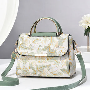 New Women's bags 2025 fashion trend design stripe hit color handbag shoulder bag messenger bag Korean style bag