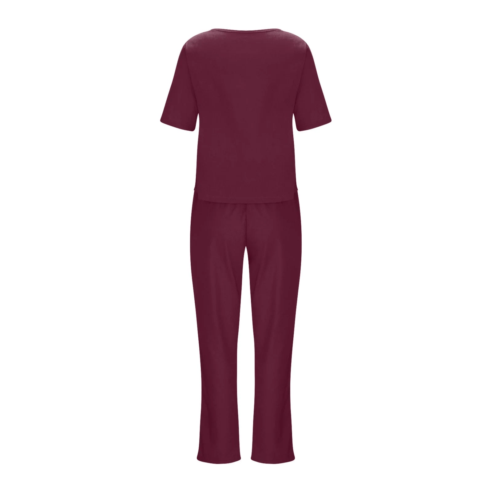 Women's Pullover Shirt And Pants Two-piece Set 2024 Women's Cotton And Linen Summer Suit Short Sleeved O-neck Outfit Pants