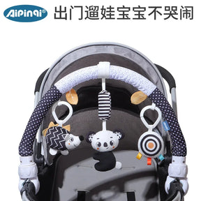 Infant Baby Stroller Arch Toy Play Bar Fun Newborns Sensory Activity Adjustable for Bouncers and Car Safe Seat Bed Hanging Toys
