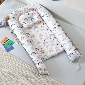 Infant Newborn Baby Lounger Portable Baby Nest Bed for Girls Boys Cotton Crib Toddler Bed Baby Nursery Carrycot Co Sleeper Bed