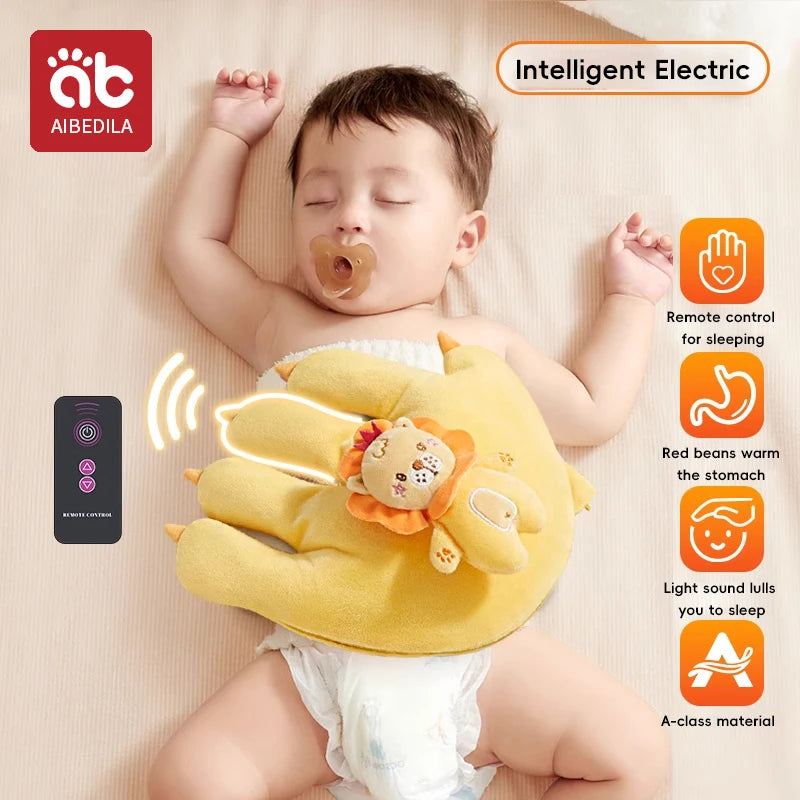AIBEDILA Soothing Baby Sleep Aid Pillow Babies Soothing Palms Baby Sleep Aid Infant Calming Remote Control Hand Palms Toddler