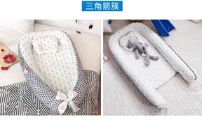 Infant Newborn Baby Lounger Portable Baby Nest Bed for Girls Boys Cotton Crib Toddler Bed Baby Nursery Carrycot Co Sleeper Bed
