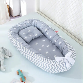 Infant Newborn Baby Lounger Portable Baby Nest Bed for Girls Boys Cotton Crib Toddler Bed Baby Nursery Carrycot Co Sleeper Bed