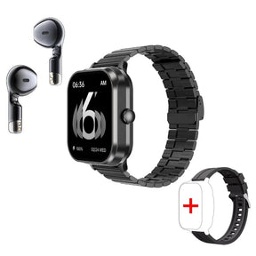 D8 Pro Smart Watch Large Screen With Earbuds TWS 2 In 1 Wireless Bluetooth Noise Earphones NFC Headset Music Sports Smartwatch