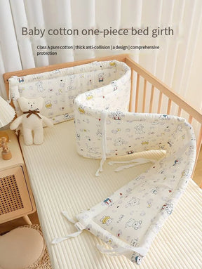 Newborn Crib By Pure Cotton Breathable Anti-collision Cushion Soft Bag, One-piece Crib Is Surrounded By Children's Splicing Bed