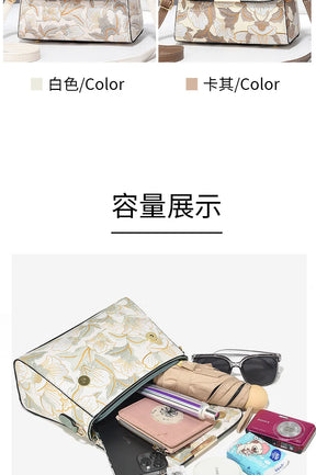 New Women's bags 2025 fashion trend design stripe hit color handbag shoulder bag messenger bag Korean style bag