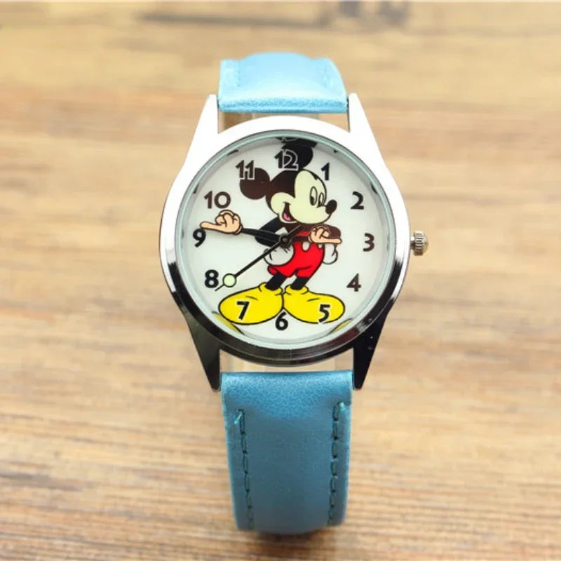 Disney Mickey Mouse Teen Adult Watches Vintage Articulating Hands Analog Quartz Watch for Women Men Teenager Fashion Wristwatch