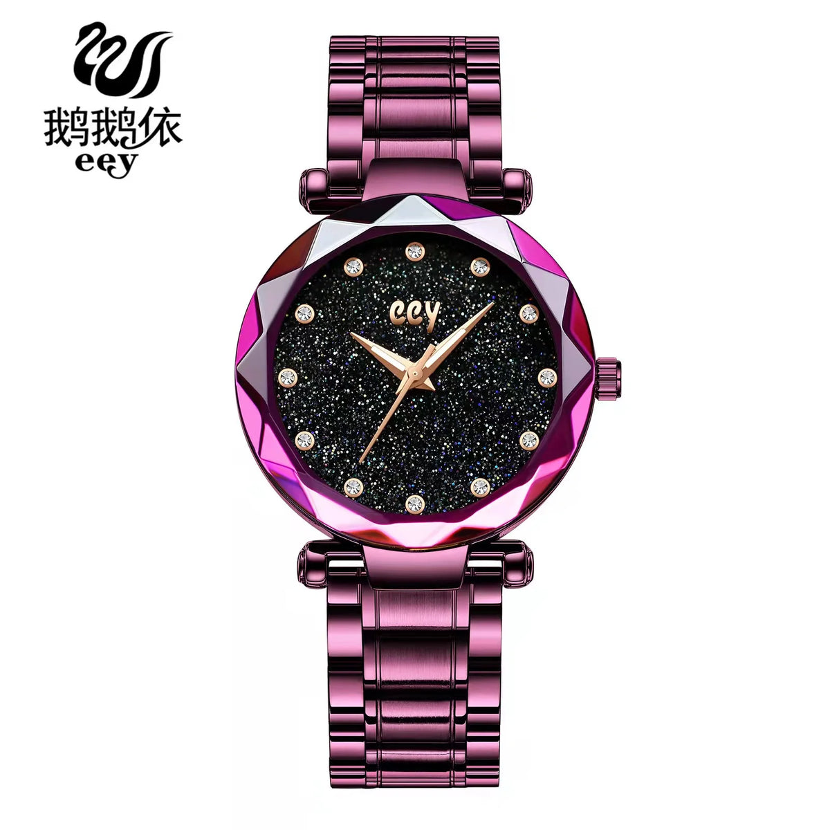 WOKAI high quality large dial men's European style waterproof luminous personality calendar watch boy business clock retro
