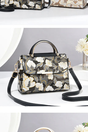 New Women's bags 2025 fashion trend design stripe hit color handbag shoulder bag messenger bag Korean style bag