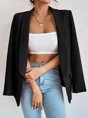 Chic Rose Red Blazers for Women Spring 2023 Casual Coats Black Women's Jacket Suit Basic Slim Summer Blazer Women Jacket Office