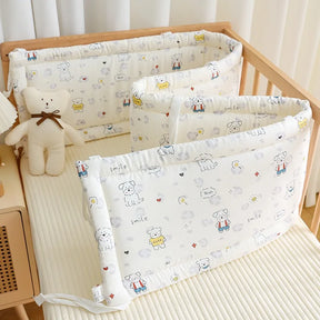Newborn Crib By Pure Cotton Breathable Anti-collision Cushion Soft Bag, One-piece Crib Is Surrounded By Children's Splicing Bed