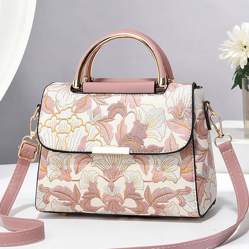 New Women's bags 2025 fashion trend design stripe hit color handbag shoulder bag messenger bag Korean style bag
