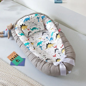 Infant Newborn Baby Lounger Portable Baby Nest Bed for Girls Boys Cotton Crib Toddler Bed Baby Nursery Carrycot Co Sleeper Bed