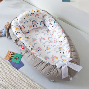 Infant Newborn Baby Lounger Portable Baby Nest Bed for Girls Boys Cotton Crib Toddler Bed Baby Nursery Carrycot Co Sleeper Bed