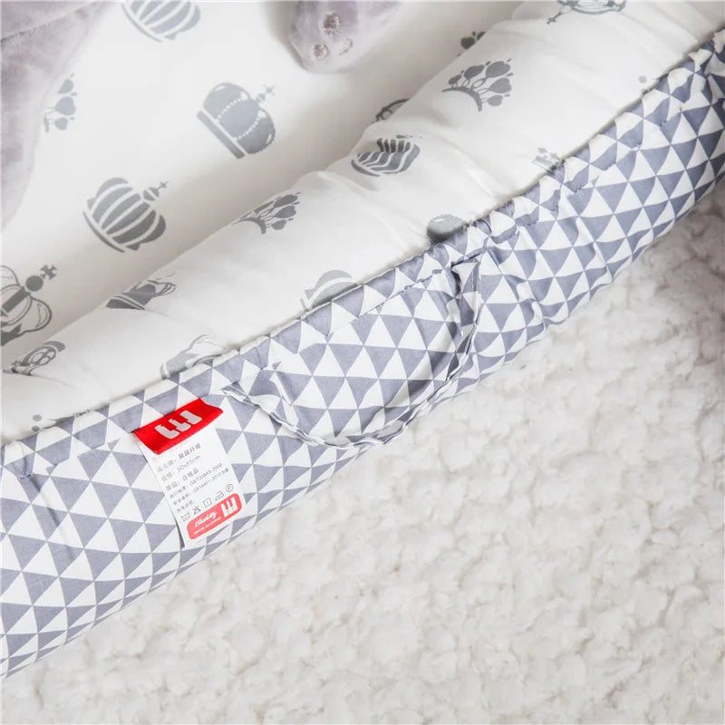 Infant Newborn Baby Lounger Portable Baby Nest Bed for Girls Boys Cotton Crib Toddler Bed Baby Nursery Carrycot Co Sleeper Bed
